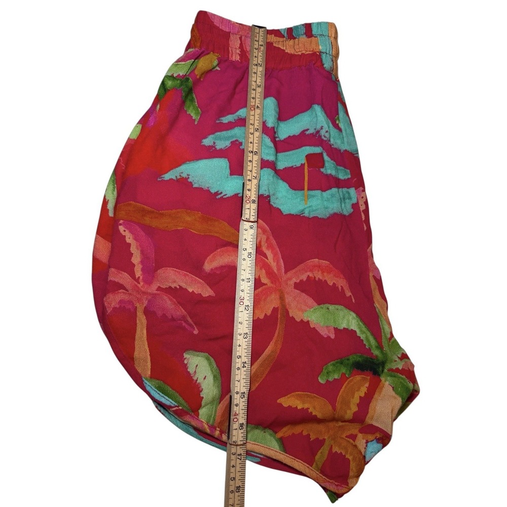 Farm Rio Ipanema Uni Shorts Women's S Rayon Tropical Pocket‎ Drawstring - Picture 9 of 9